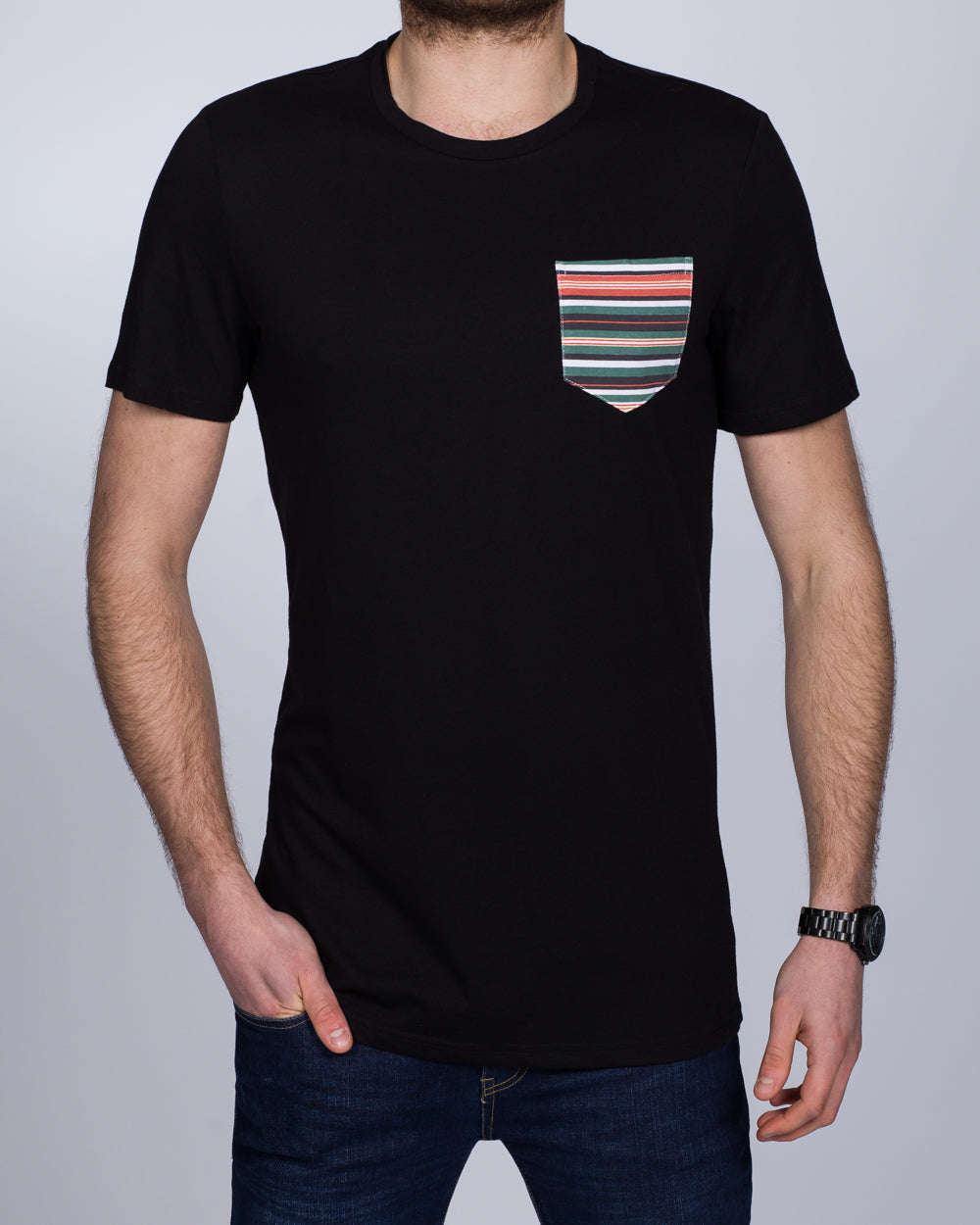2t Printed Tall T-Shirt (stripe pocket)