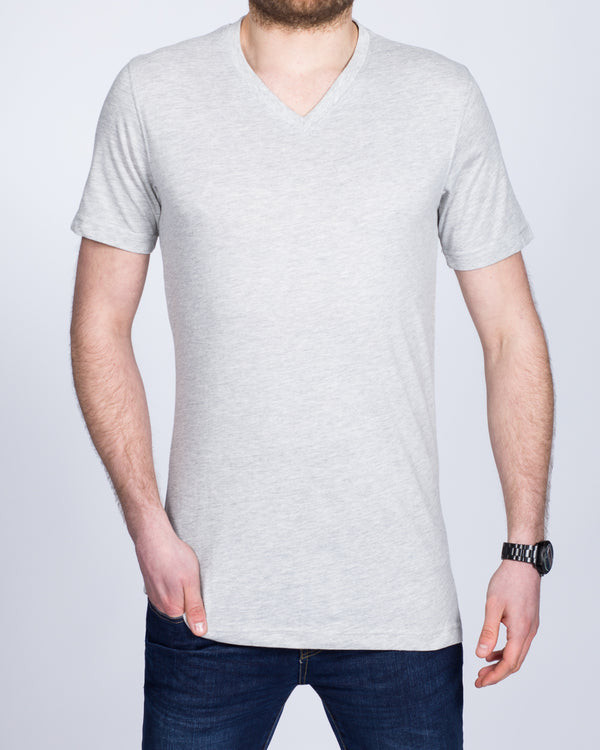 2t Samuel Tall V-Neck T-Shirt (heather grey)