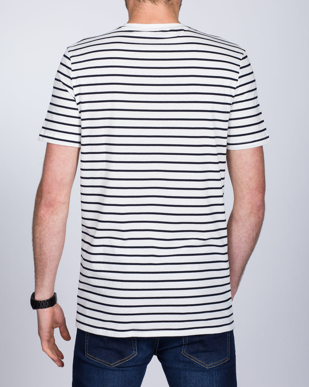 2t Tall Striped T-Shirt (white)