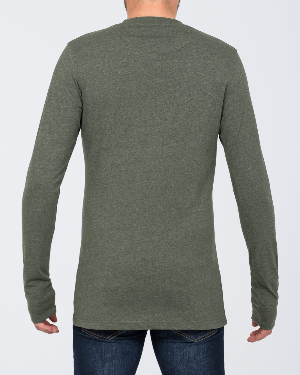 2t Samuel Long Sleeve Tall T-Shirt (khaki marl)