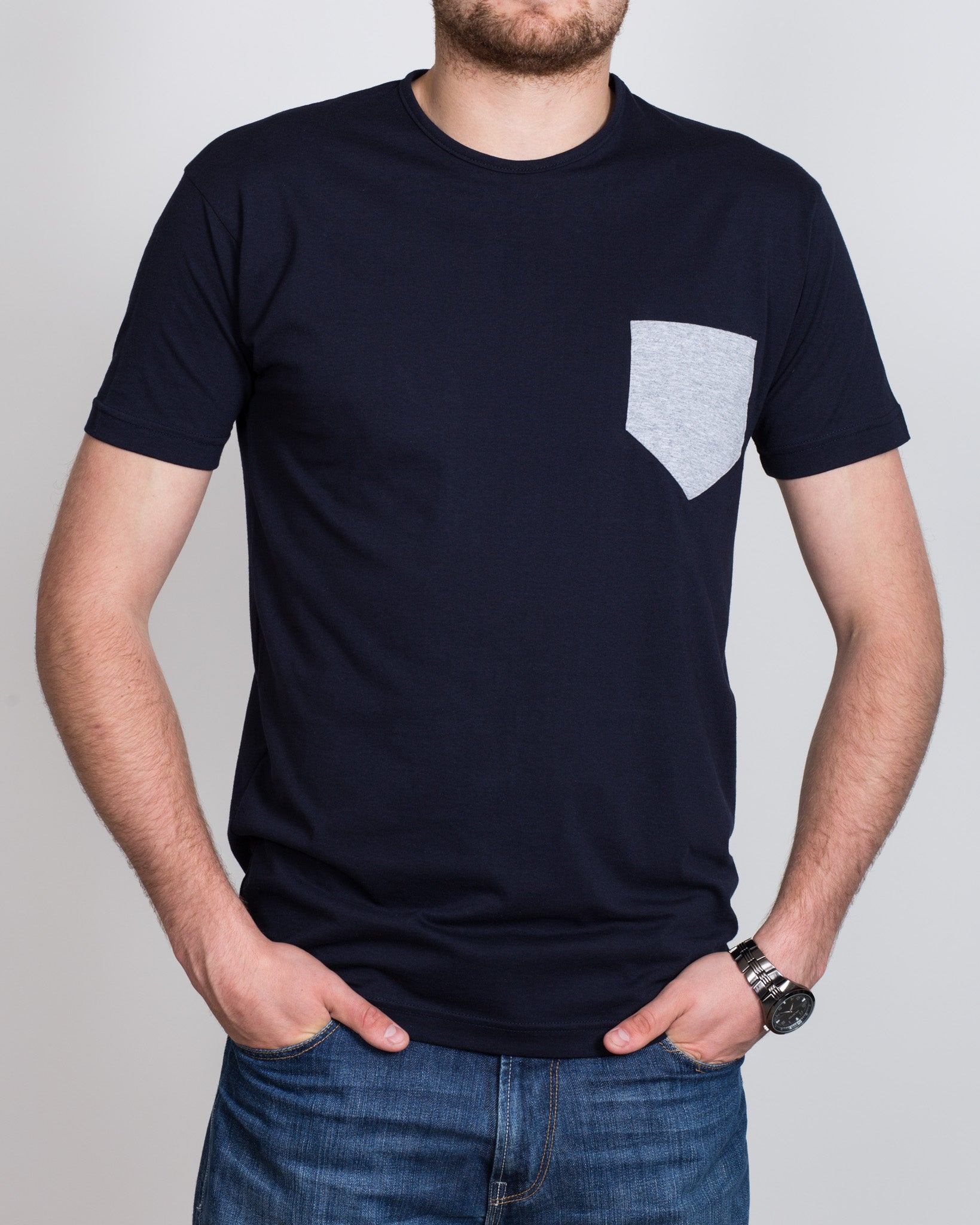 2t Pocket Tall T-Shirt (navy)