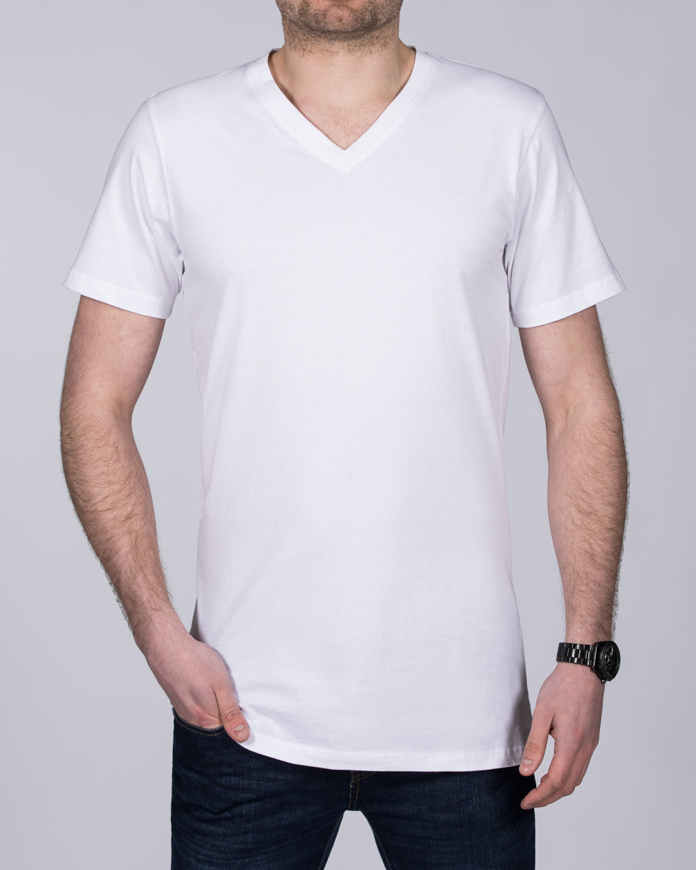 2t Samuel Tall V-Neck T-Shirt (white)