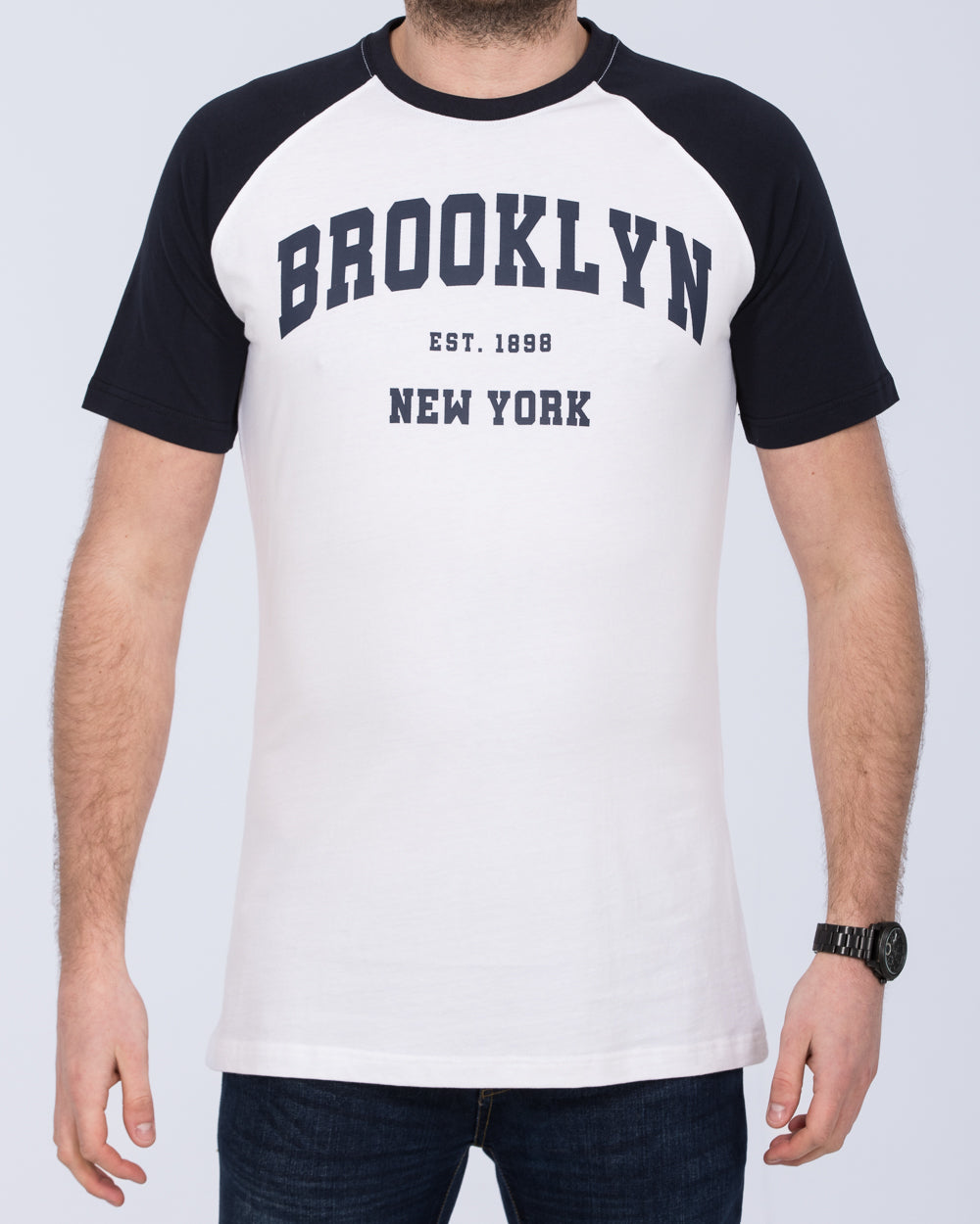 2t Tall Brooklyn Raglan T-Shirt (white)