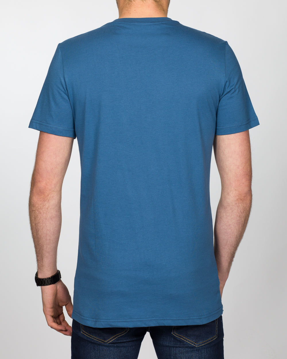 2t Printed Tall T-Shirt (denim block white)