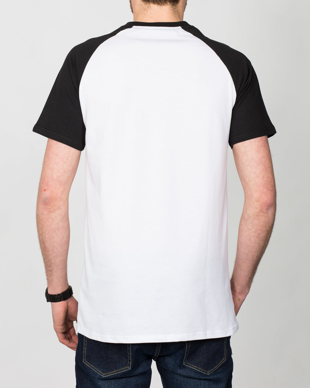 2t Tall Raglan T-Shirt (white/black)