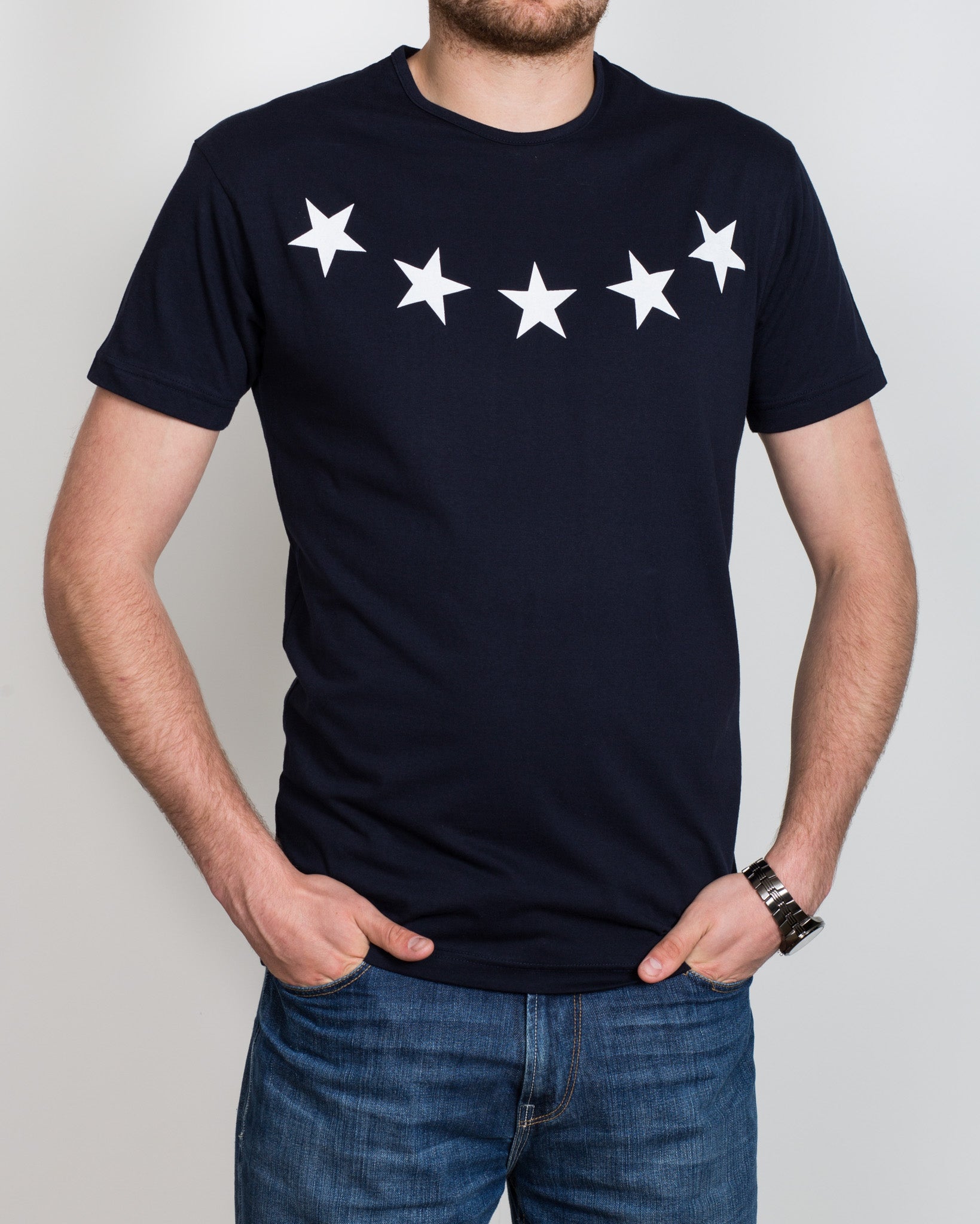 2t Stars Tall T-Shirt (navy)