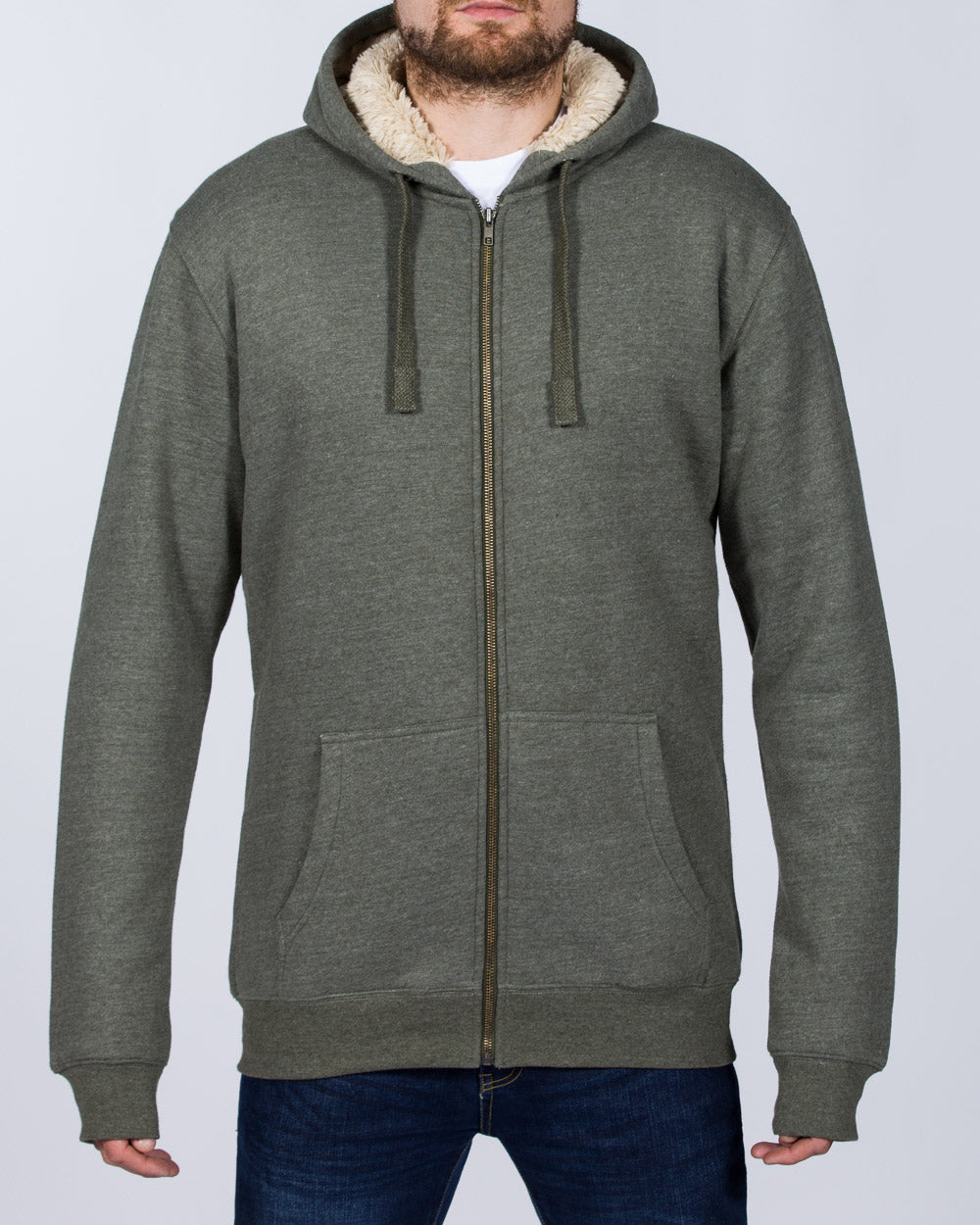 Mens tall sherpa hoodie sale