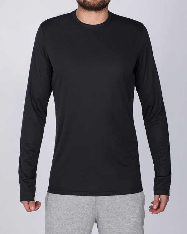 2t Long Sleeve Dry Tech Training Top (dark grey)