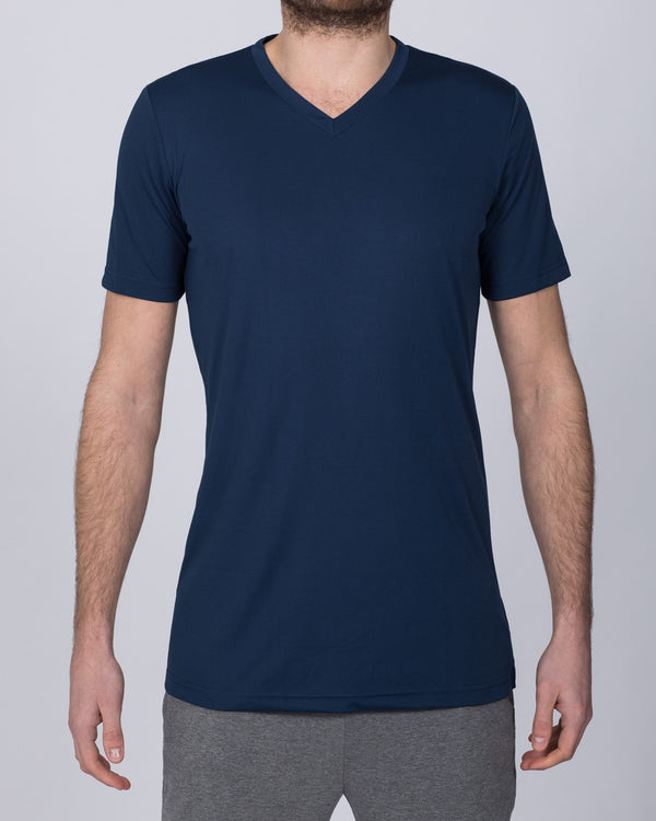 2t Dry Tech V-Neck Training Top (navy)