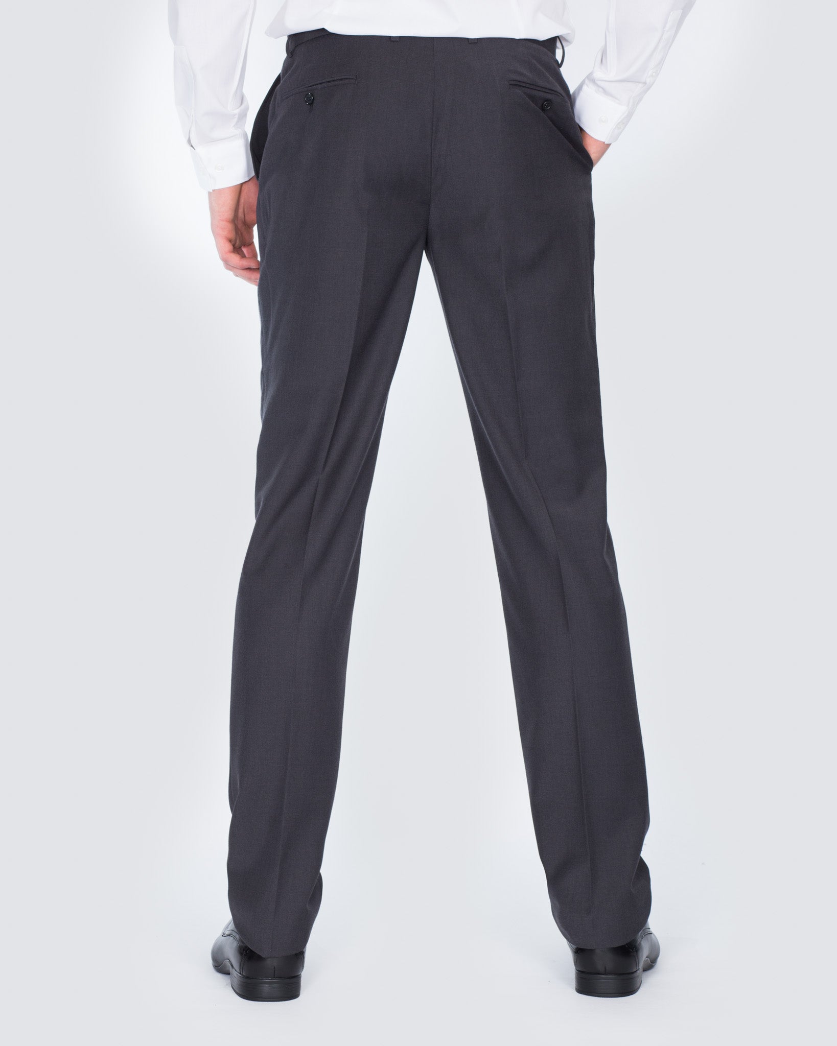 Skopes Slim Fit Superfine Twill Trousers (charcoal)