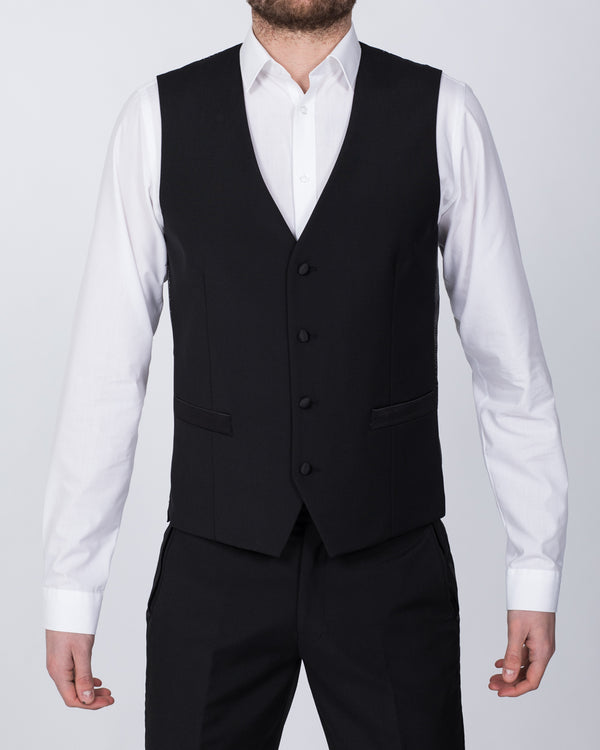 Skopes Regular Fit Wool Tall Dinner Waistcoat (black)