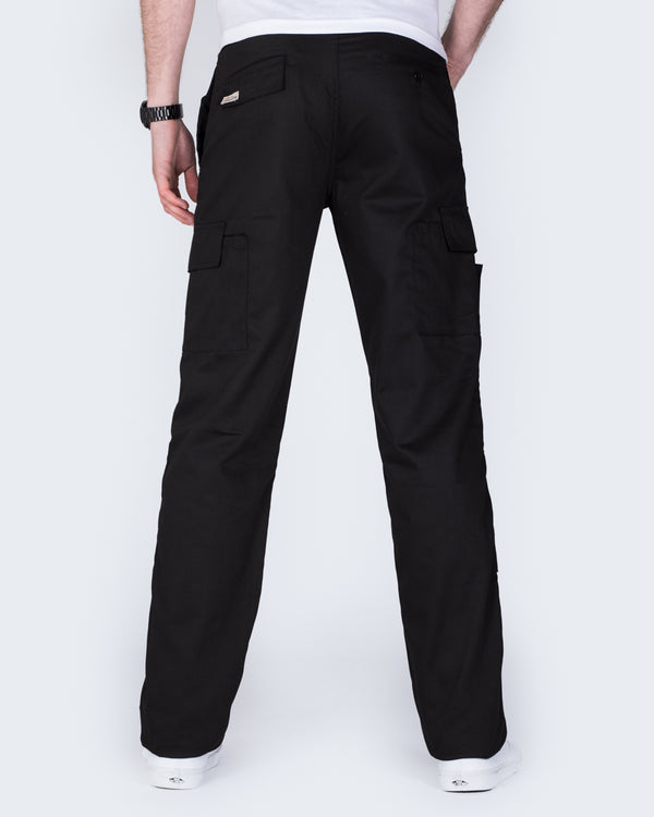 Ed Baxter Multi Pocket Tall Workwear Trousers (black)